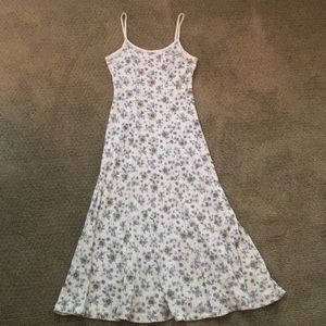 Vintage floral maxi tank dress